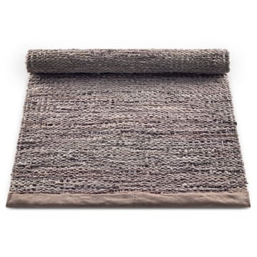 Leather matta 60x90 cm - Wood (brun) - Rug Solid