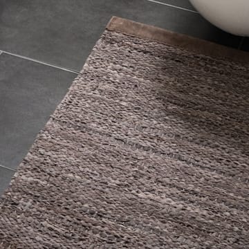 Leather matta 60x90 cm - Wood (brun) - Rug Solid