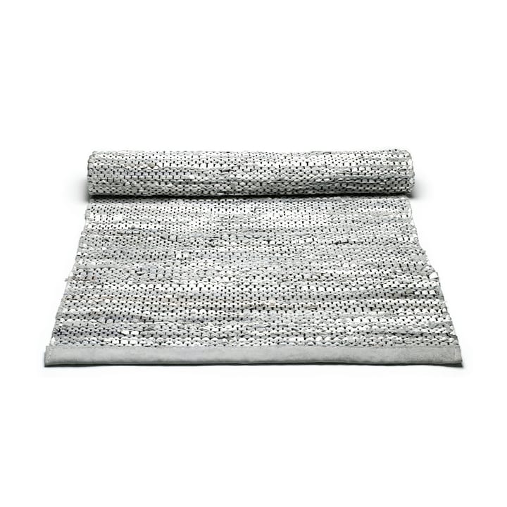 Leather matta 65x135 cm, light grey (ljusgrå) Rug Solid