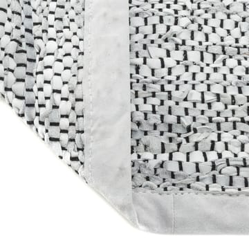 Leather matta 65x135 cm - light grey (ljusgrå) - Rug Solid