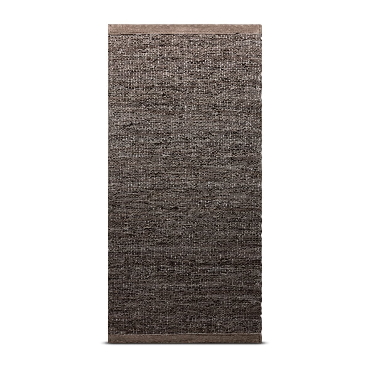 Rug Solid Leather matta 65x135 cm Wood (brun) | Skandinavisk Design | Bomulls- & Trasmattor | Beige