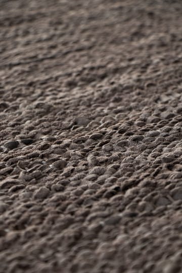 Leather matta 65x135 cm - Wood (brun) - Rug Solid