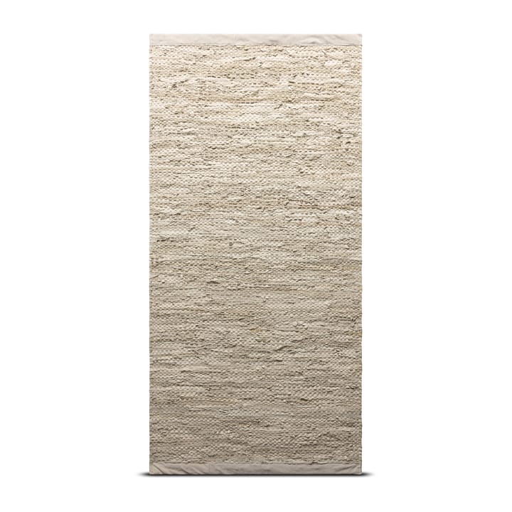 Leather matta 75x200 cm - beige - Rug Solid