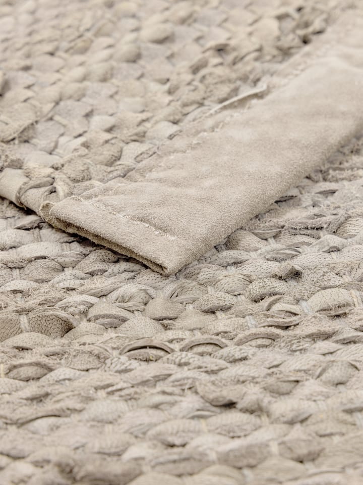 Leather matta 75x200 cm - beige - Rug Solid