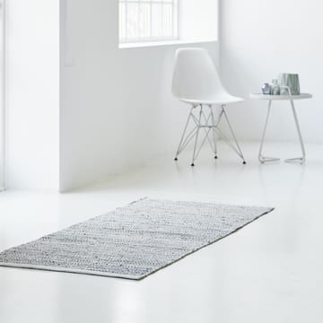 Leather matta 75x200 cm - light grey (ljusgrå) - Rug Solid