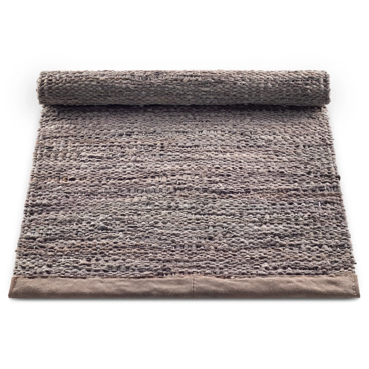 Leather matta 75x200 cm, Wood (brun) Rug Solid