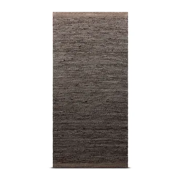 Leather matta 75x200 cm - Wood (brun) - Rug Solid