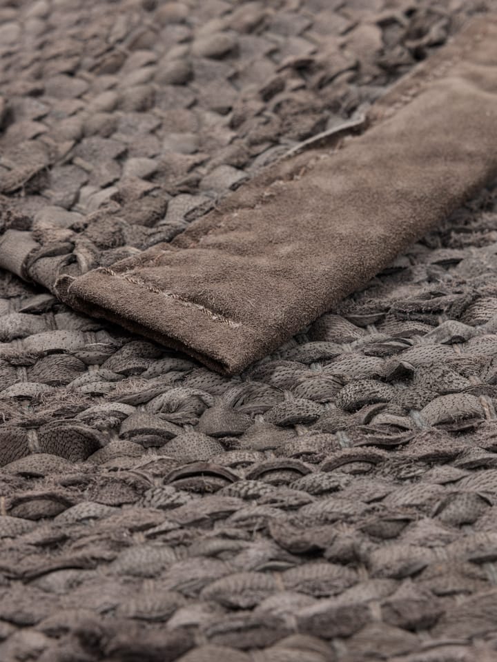 Leather matta 75x200 cm, Wood (brun) Rug Solid