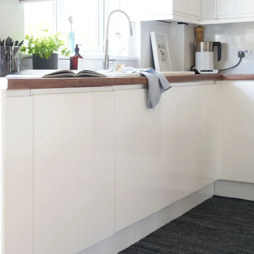 Leather matta 75x300 cm, dark grey (mörkgrå) Rug Solid