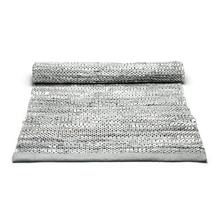 Leather matta 75x300 cm, light grey (ljusgrå) Rug Solid