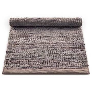 Leather matta 75x300 cm - Wood (brun) - Rug Solid