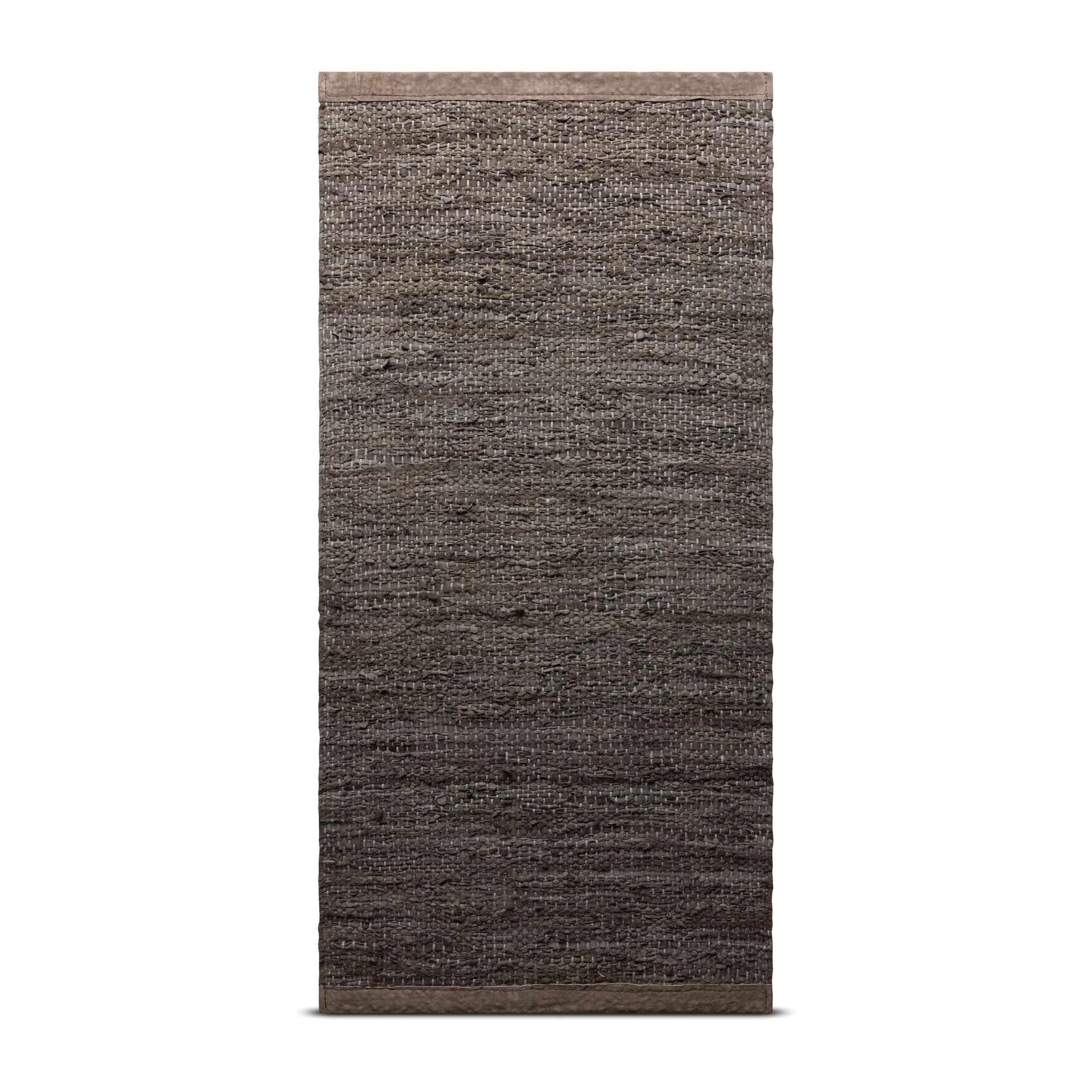Leather matta 75x300 cm, Wood (brun) Rug Solid
