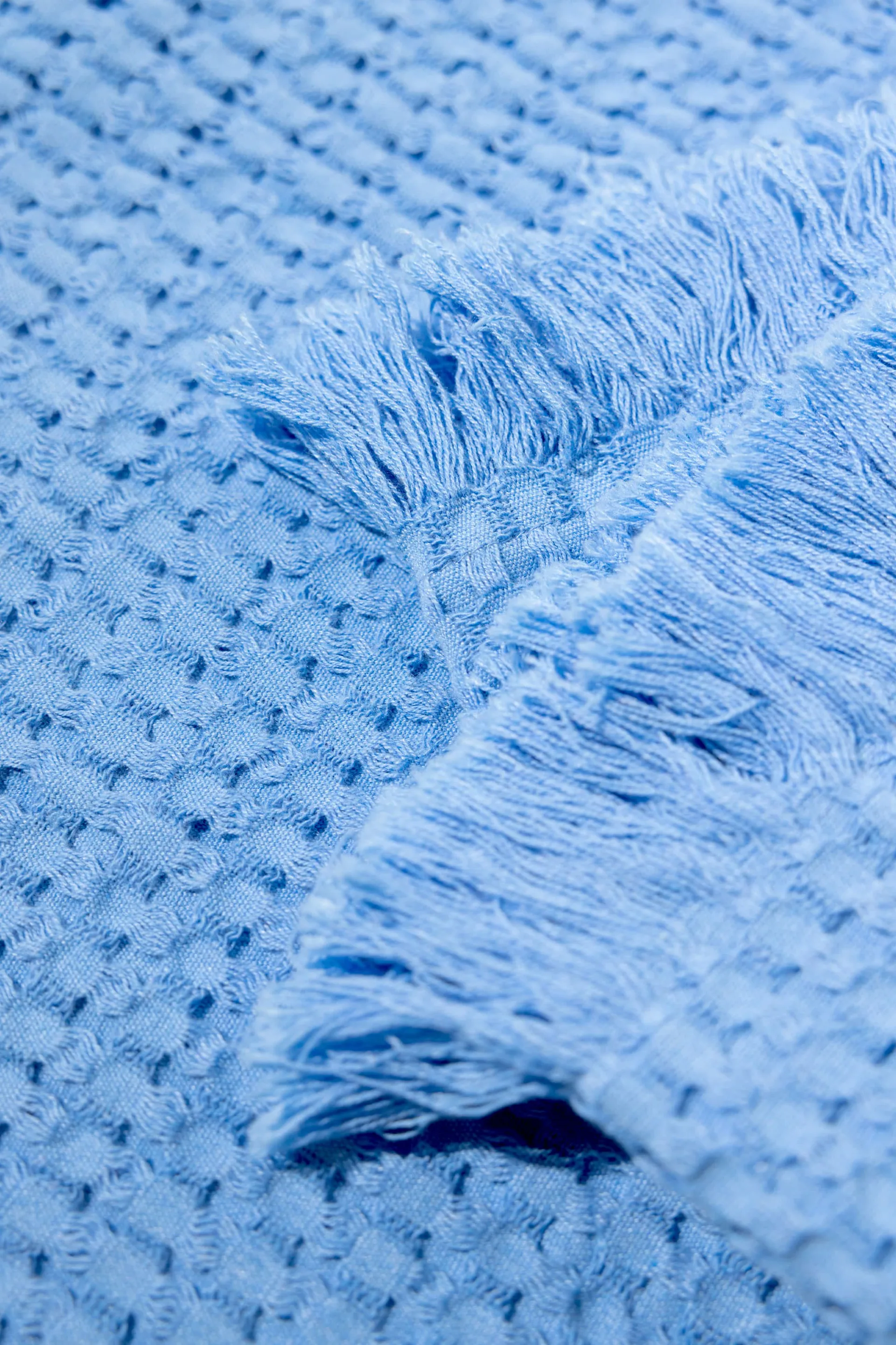 Stockholm bomullspläd 130x180 cm, Millenium blue Rug Solid