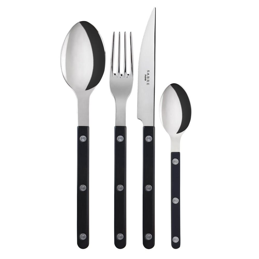 SABRE Paris Bistrot bestick shiny 24 delar Black | Skandinavisk Design | Bestickset | Svart