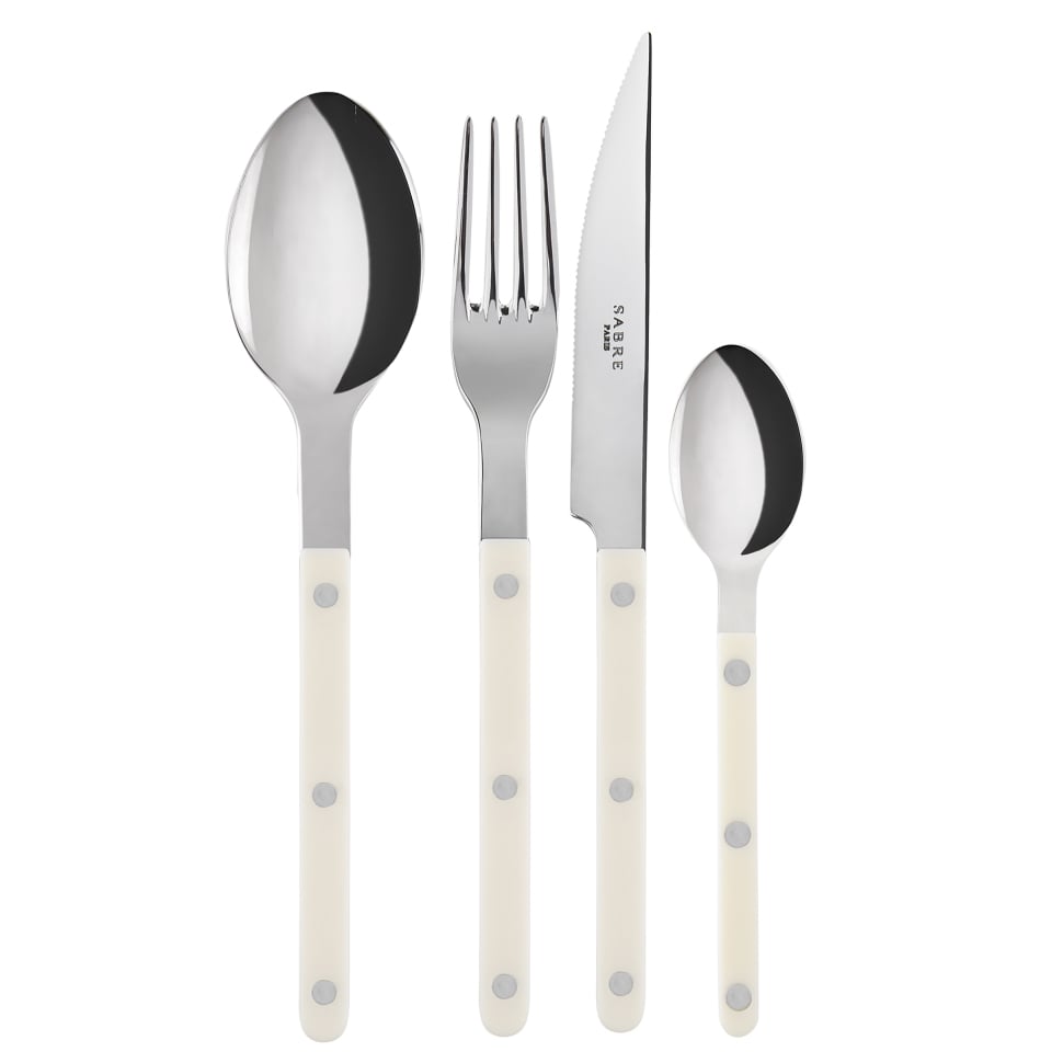 SABRE Paris Bistrot bestick shiny 24 delar Ivory | Skandinavisk Design | Bestickset | Beige