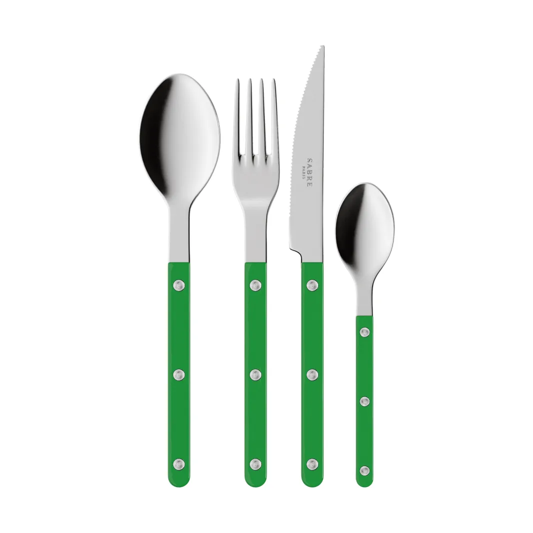 SABRE Paris Bistrot solid bestickset 4 delar Garden green