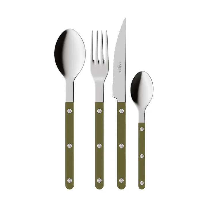 Bistrot solid bestickset 4 delar - Green fern - SABRE Paris