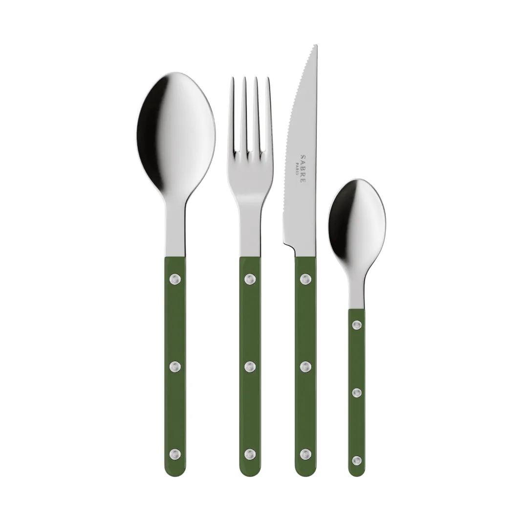 Bistrot solid bestickset 4 delar, Green SABRE Paris