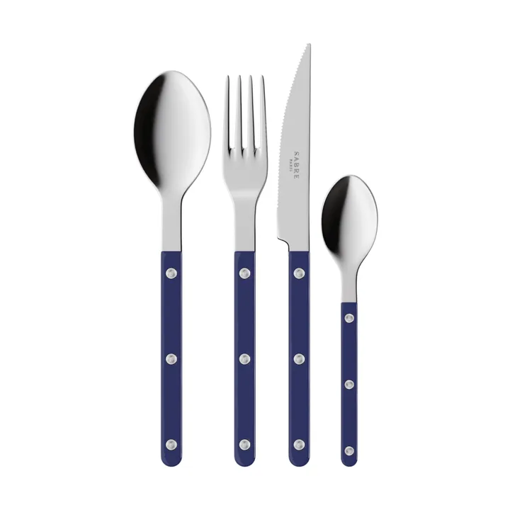 Bistrot solid bestickset 4 delar - Navy blue - SABRE Paris