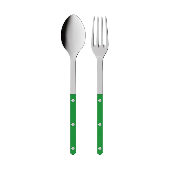 Bistrot solid serveringsbestick 2 delar - Garden green - SABRE Paris