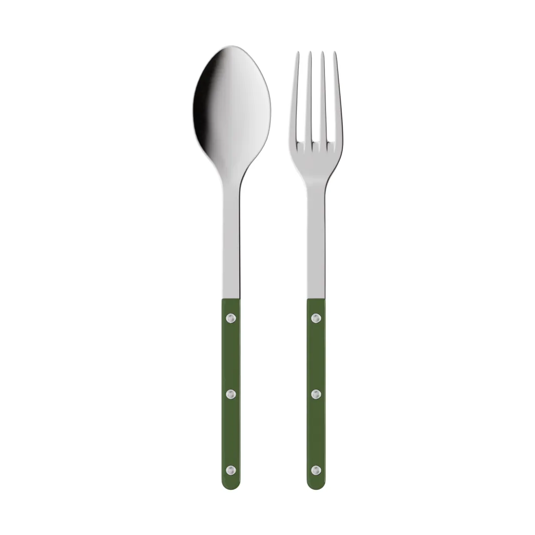 Bistrot solid serveringsbestick 2 delar, Green SABRE Paris
