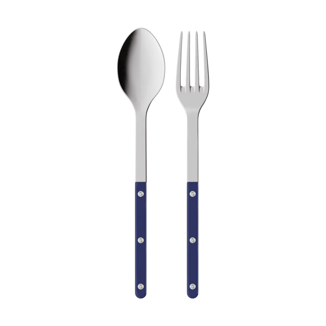 SABRE Paris Bistrot solid serveringsbestick 2 delar Navy blue