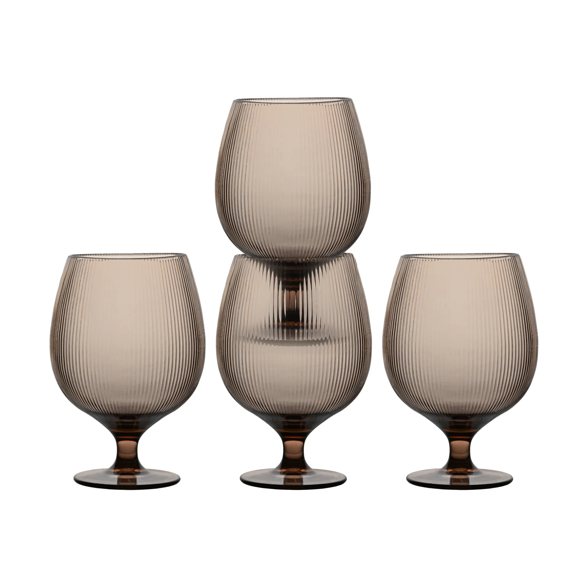 Billi ölglas 50 cl 4-pack, Brun Sagaform