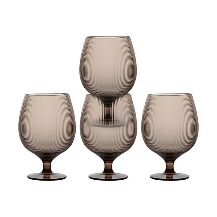 Billi ölglas 50 cl 4-pack - Brun - Sagaform