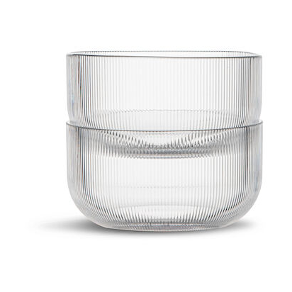 Sagaform Billi skål 70 cl 2-pack | Skandinavisk Design | Fruktskålar | Transparent