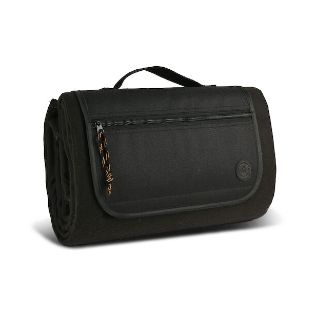 Sagaform City picknickpläd 130x170 cm Svart | Skandinavisk Design | Ullplädar & Ullfiltar | Svart