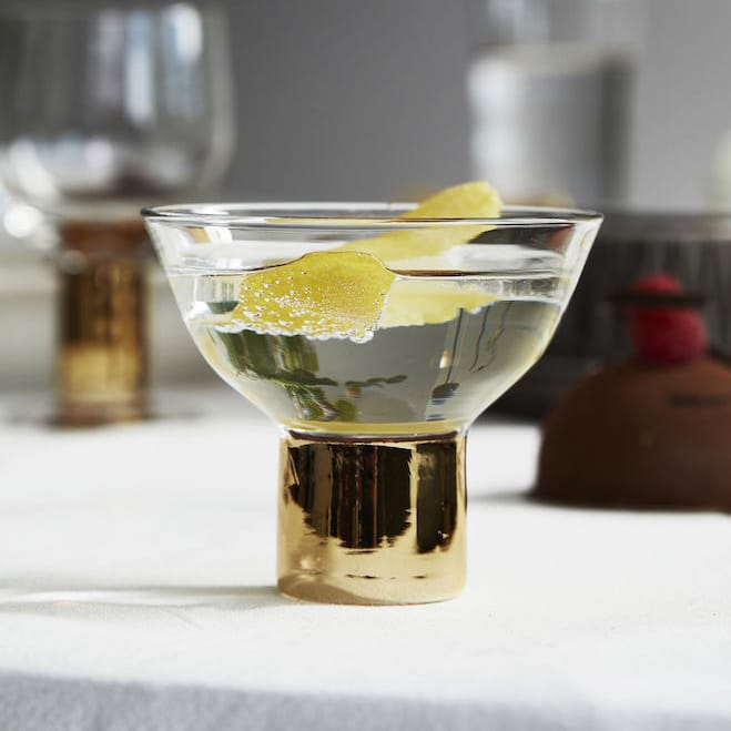 Club cocktailglas 2-pack - guldfärgad - Sagaform