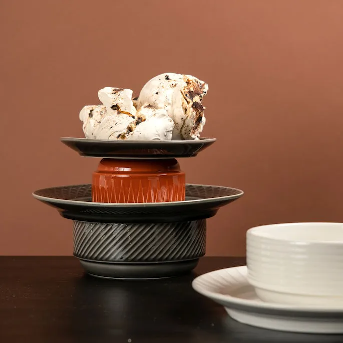 Coffee & More djup skål 17 cm, Grå Sagaform