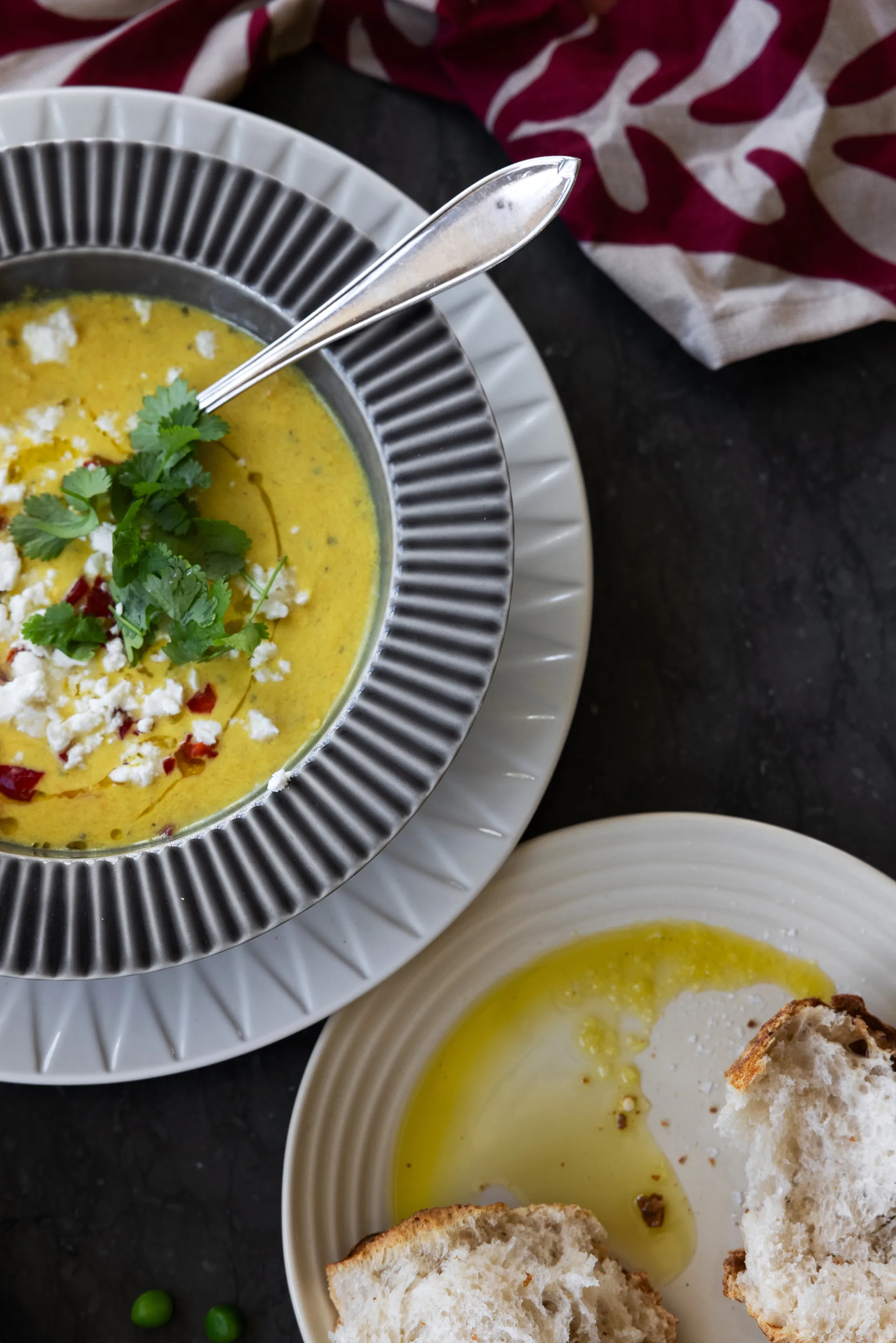 Coffee & More djup tallrik Ø22 cm, Grå Sagaform