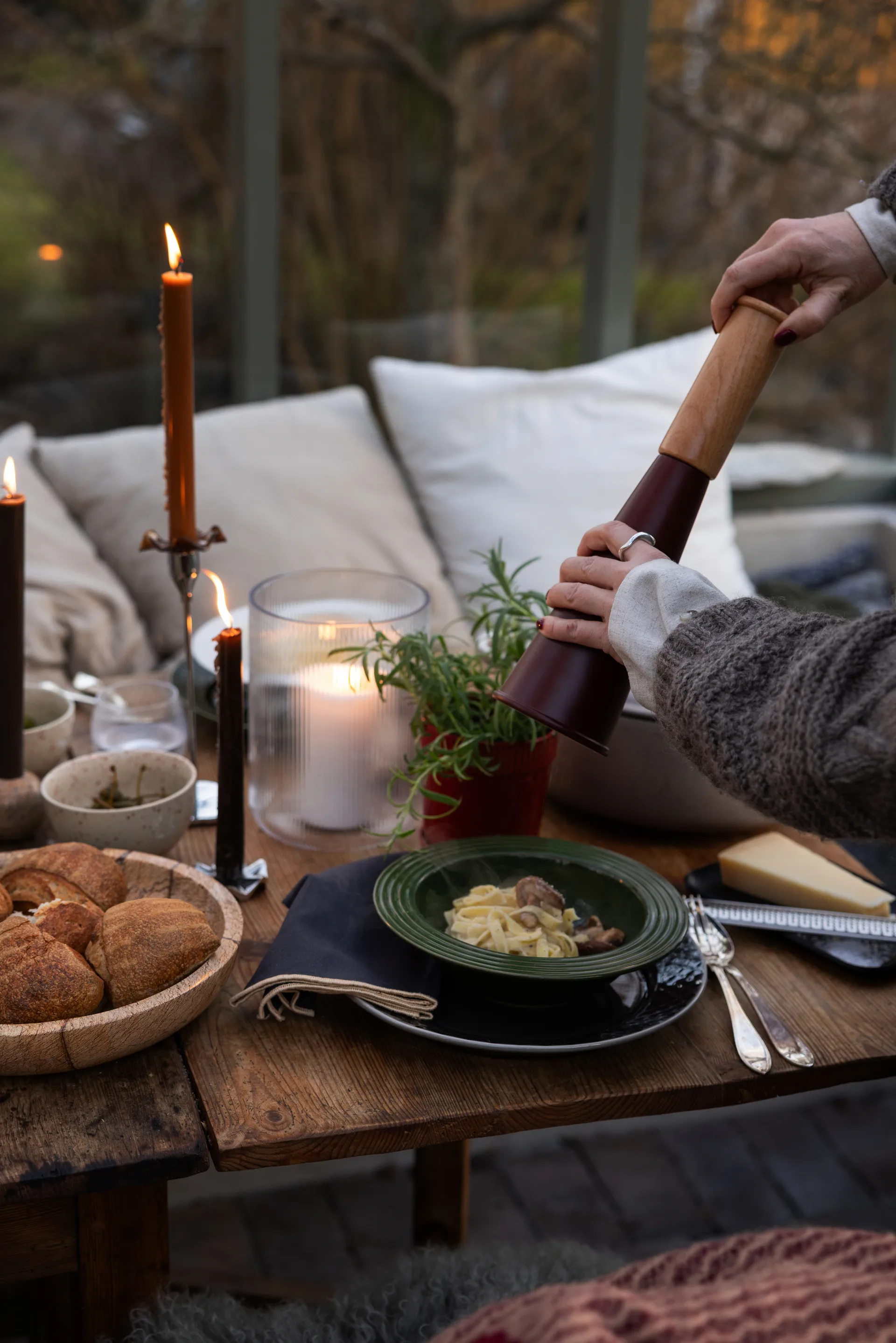 Coffee & More djup tallrik Ø22 cm, Grön Sagaform