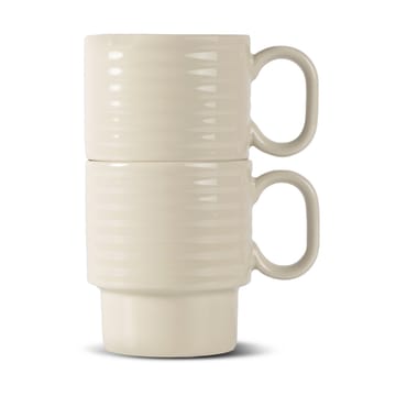 Coffee & More kaffemugg 2-pack - Beige - Sagaform