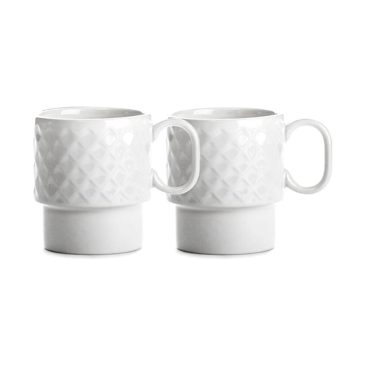 Coffee & More kaffemugg 2-pack - Vit - Sagaform