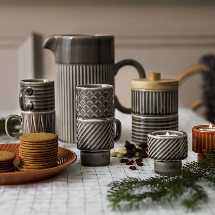 Coffee & More kanna 1 l, Grå Sagaform