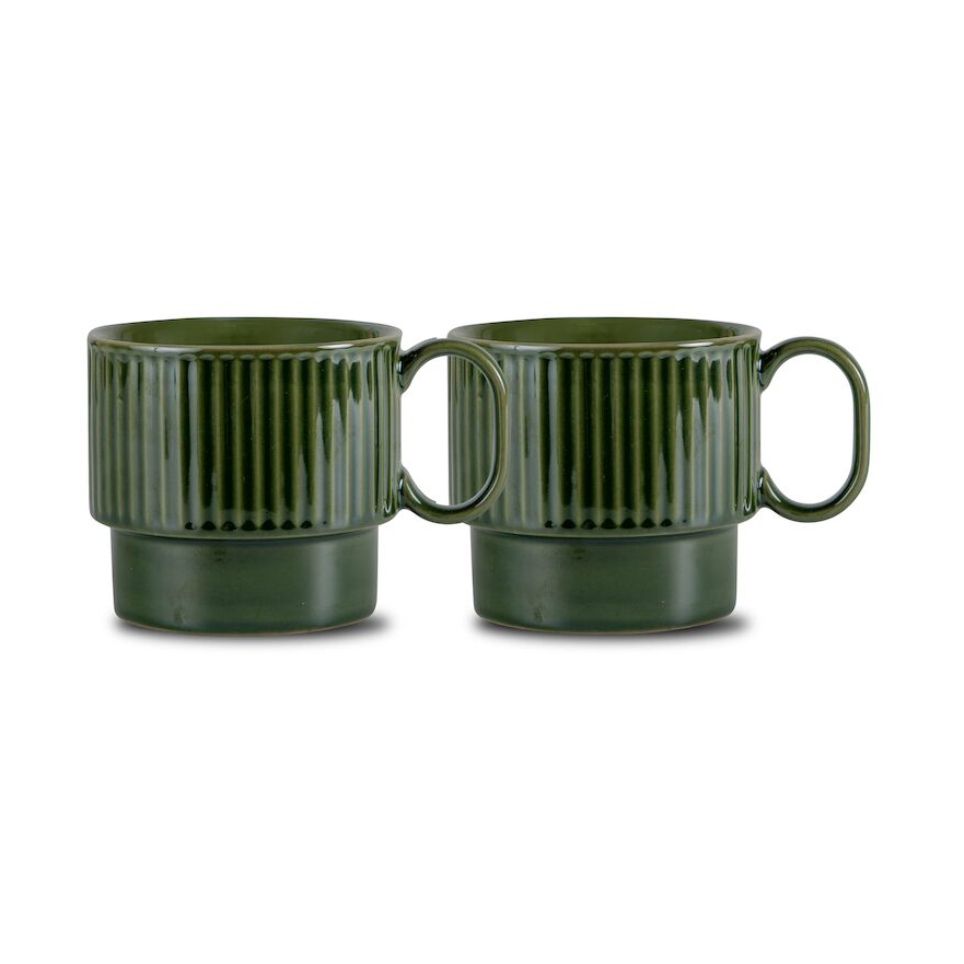 Sagaform Coffee & More temugg 2-pack Grön | Skandinavisk Design | Kaffekoppar | Grön