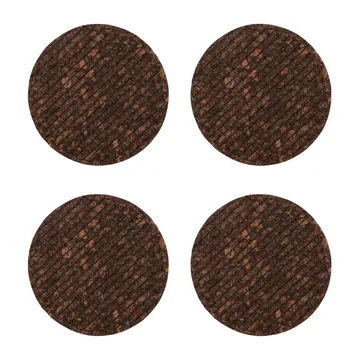 Dante glasunderlägg i kork 4-pack - Brun - Sagaform