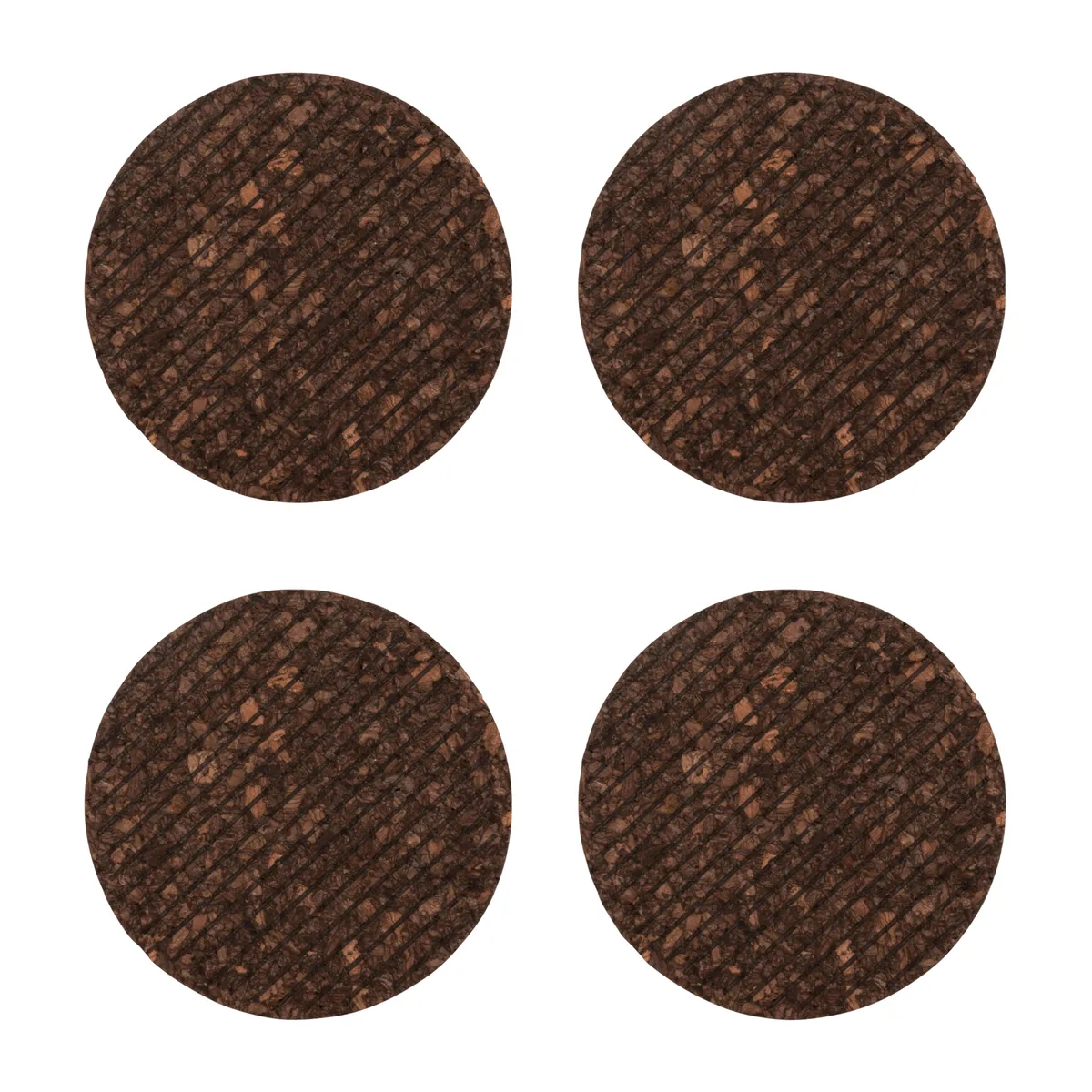 Sagaform Dante glasunderlägg i kork 4-pack Brun