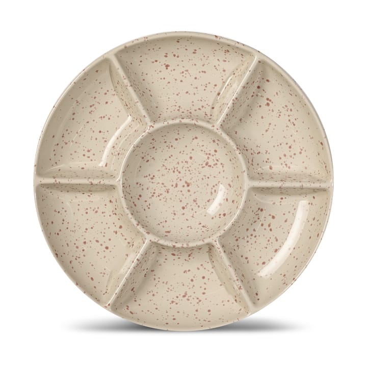 Ditte serveringsfat - Beige-vinröd - Sagaform