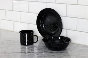Doris emaljtallrik Ø20 cm - Svart - Sagaform