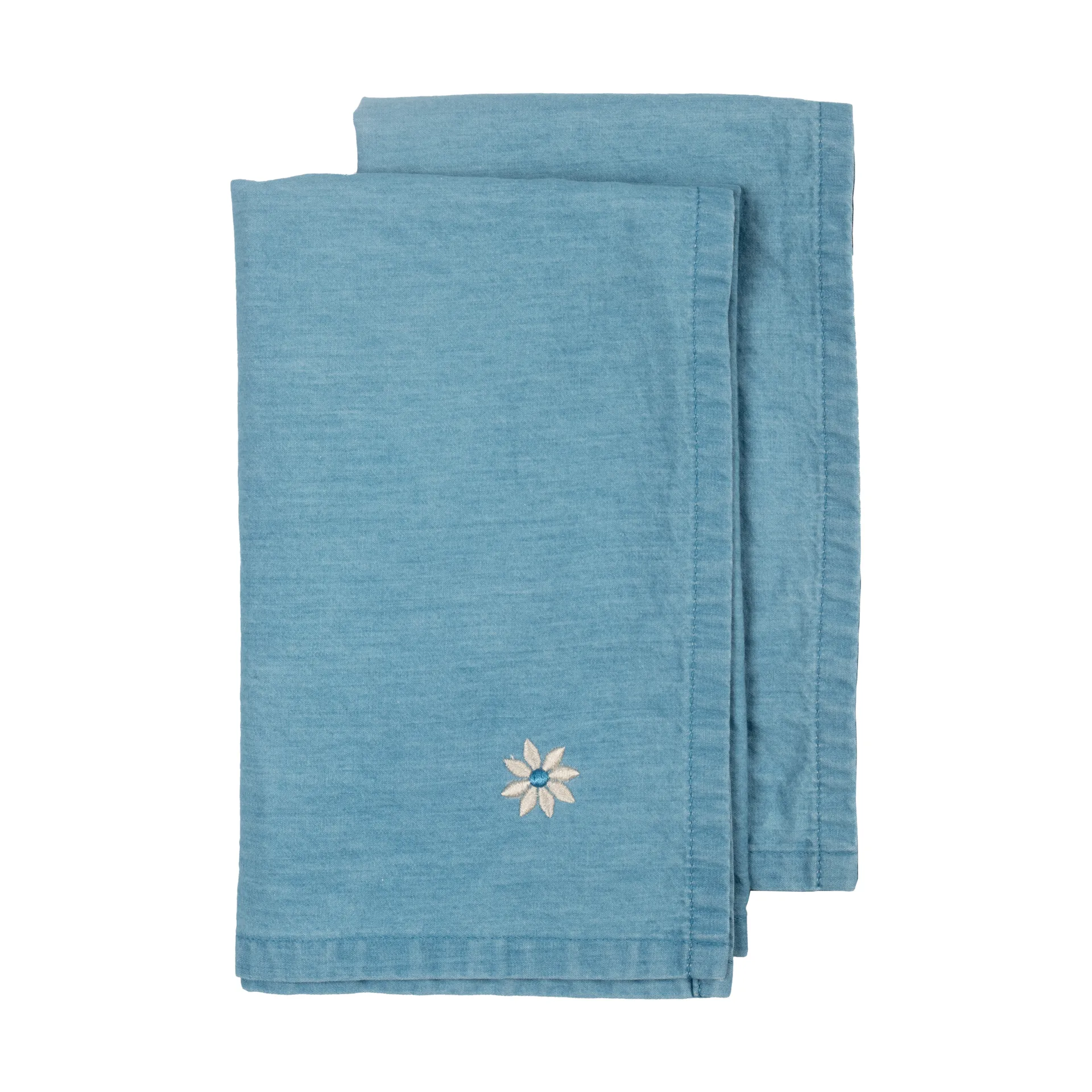 Eden denim tygservett 45x45 cm 2-pack, Blå Sagaform