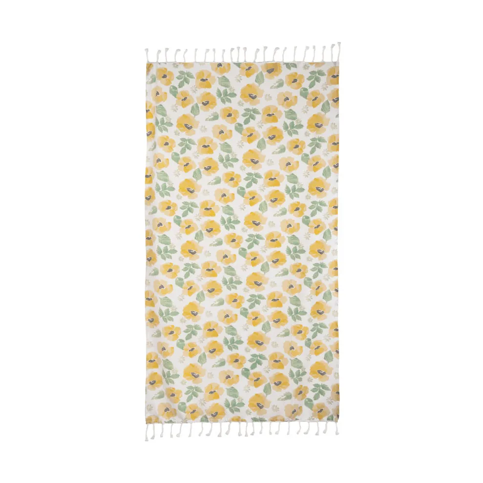 Sagaform Eden hamam handduk 90x170 cm Mixad gul