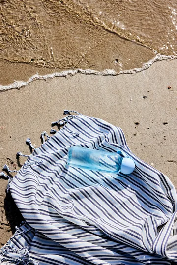 Ella hamam handduk - Blå, 90x170 cm - Sagaform