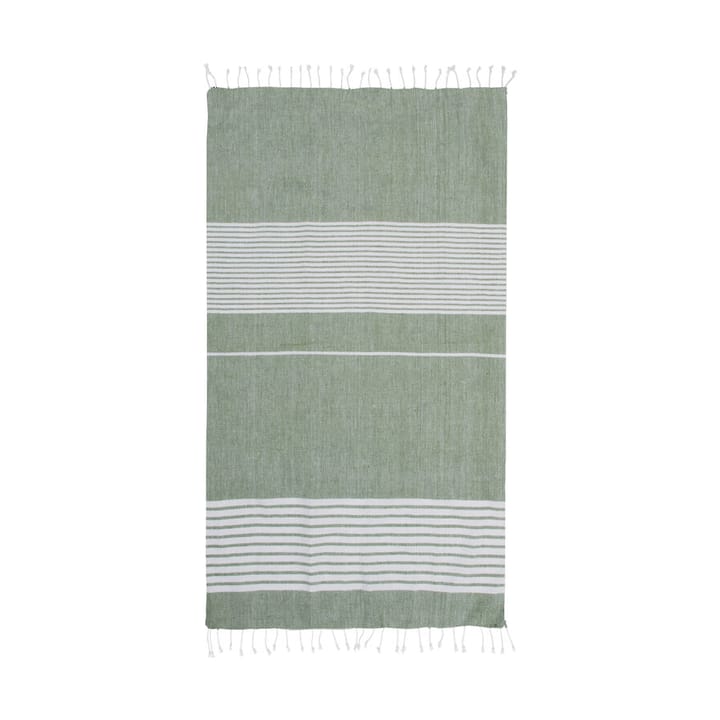 Ella hamam randig handduk 90x170 cm - Grön - Sagaform