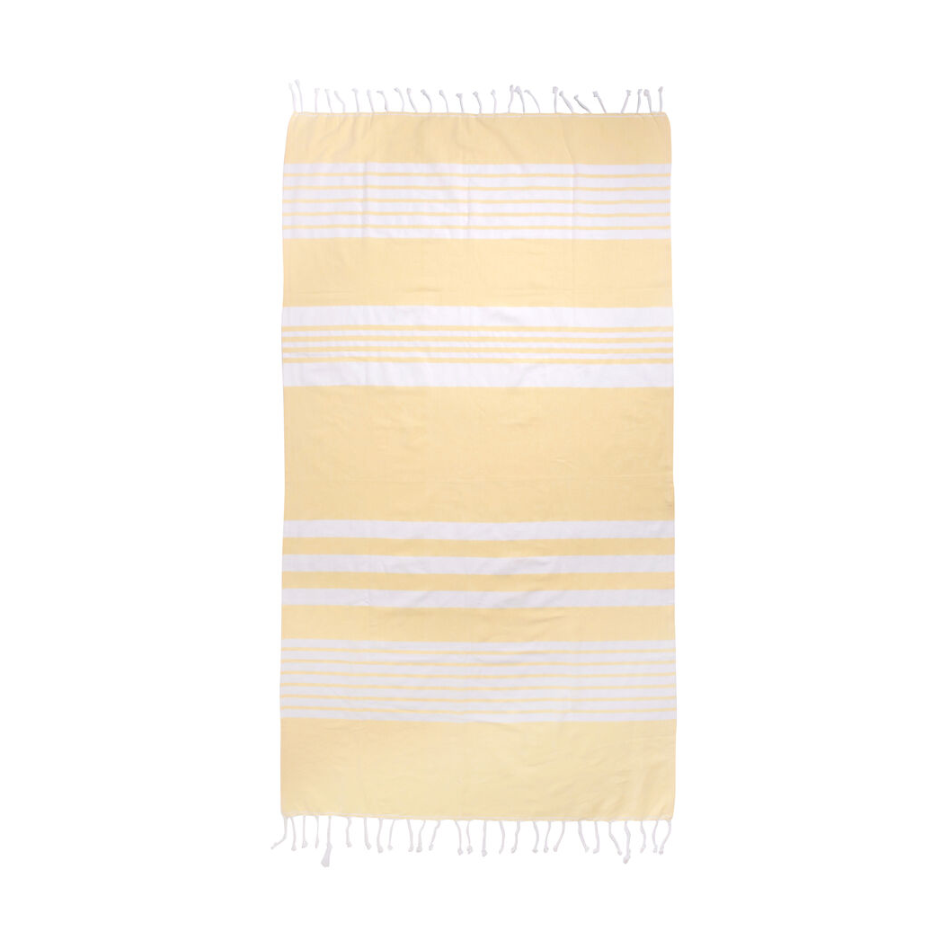 Sagaform Ella hamam randigt badlakan 145x250 cm Gul