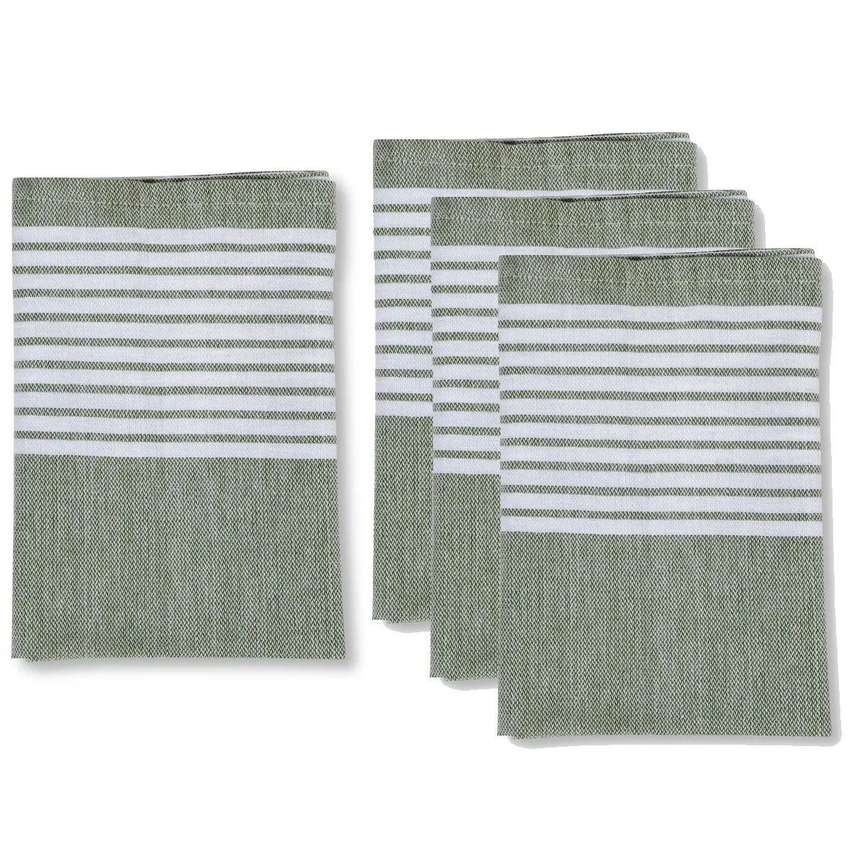 Ella Hamam tygservett 4-pack, Grön Sagaform