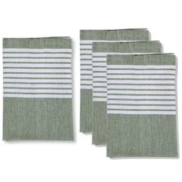 Ella Hamam tygservett 4-pack - Grön - Sagaform