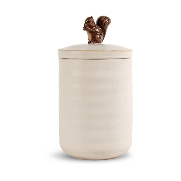 Ellen ekorreburk med lock Ø10 cm - Off white - Sagaform